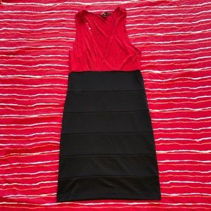 💥FREE WITH PURCHASE Black & Red Dress w/ Deep V